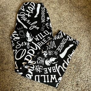 Stylish Black and White Leggings